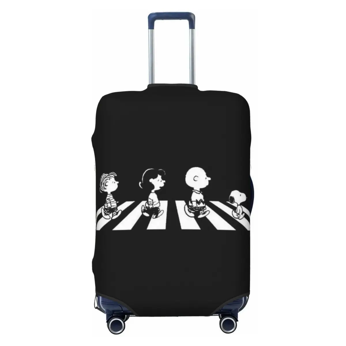 

Custom Rock Tees Group Walk S-Snoopys Travel Luggage Cover Elastic Dog Suitcase Cover Protector Fit 18-32 Inch