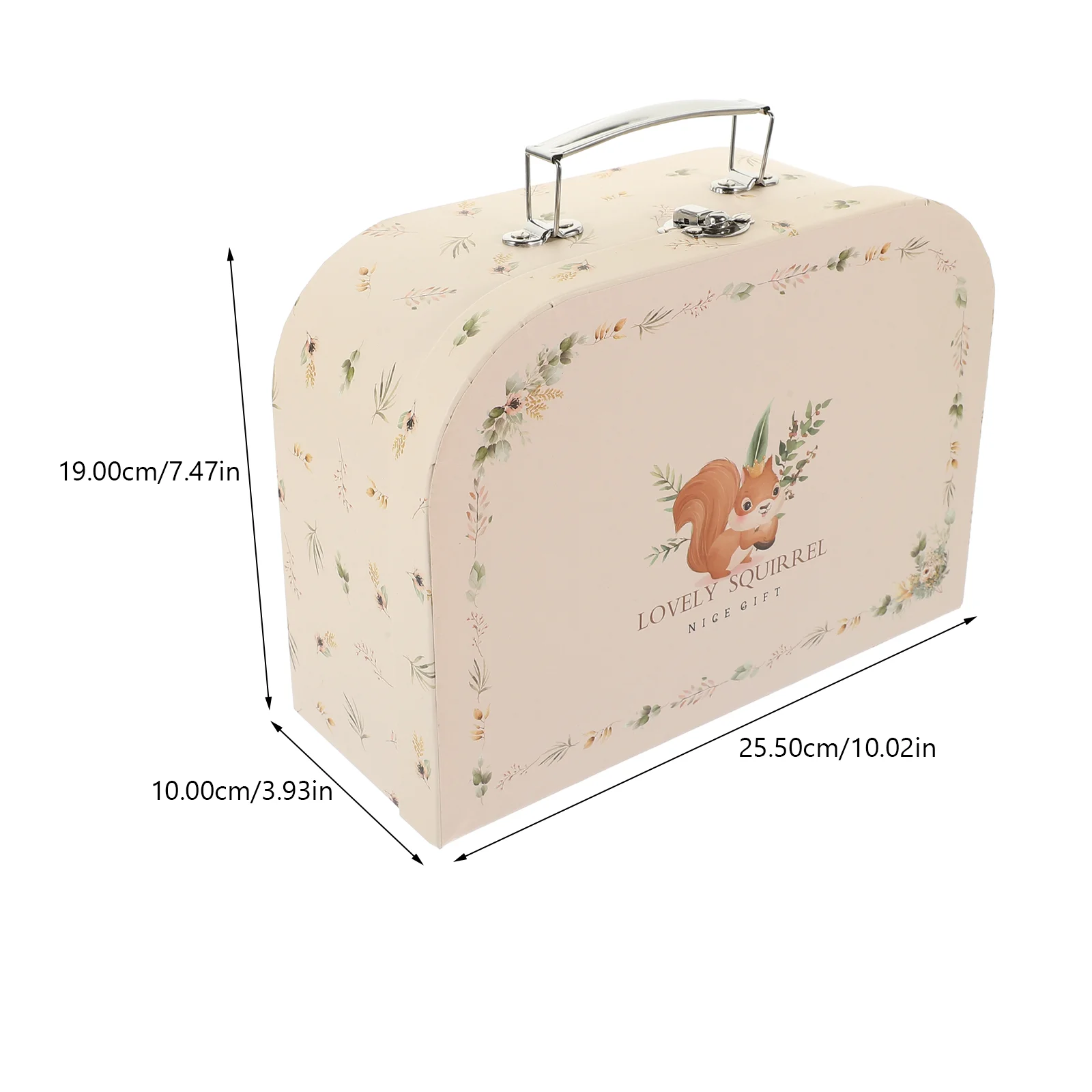 แบบพกพา Vintage ตกแต่งกระดาษกระเป๋าเดินทางสําหรับอุปกรณ์จัดงานแต่งงานเครื่องประดับของขวัญกล่องคอนเทนเนอร์กระเป๋า