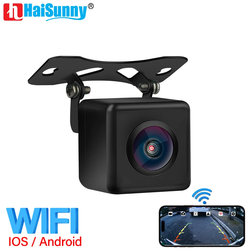 HaiSunny HD 720P 170° Fisheye Wireless WiFi Night Vision Waterproof Car Recorder Parking Rear View Camera For iPhone and Andriod