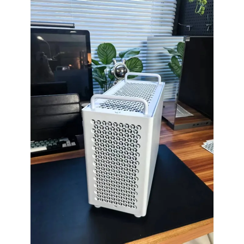 B2Pro All Aluminum Matx Compact Case, Handheld Portable Wind Desktop Computer Host Box