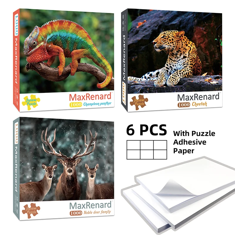 MaxRenard Jigsaw Puzzles for Adults 1000 Pieces Paper Assembling Van Gogh Painting Mona Lisa Art Puzzles Toys for Adults Games