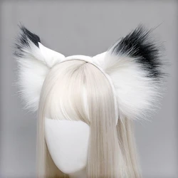 Furry Animal Cat Fox Ear Hair Hoops Party Cosplay Fur Hairband Girls Fashion Halloween Anime Headbands Headwear Hair Accessories