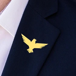 Stainless Steel Jewelry, Fashion Eagle Brooch, Men's Suit, Lapel Accessories, Bird Stinger, Horse Needle, Birthday Party Gifts