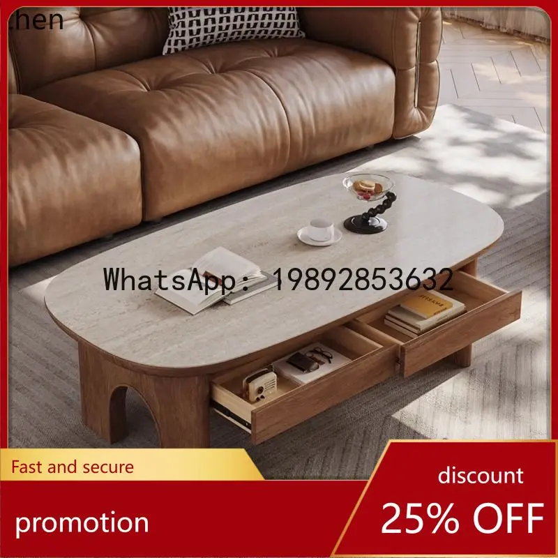 

Журнальный столик YFY для гостиной в винтажном стиле, цвет орех, высококачественный, современный, минималистичный, ретро