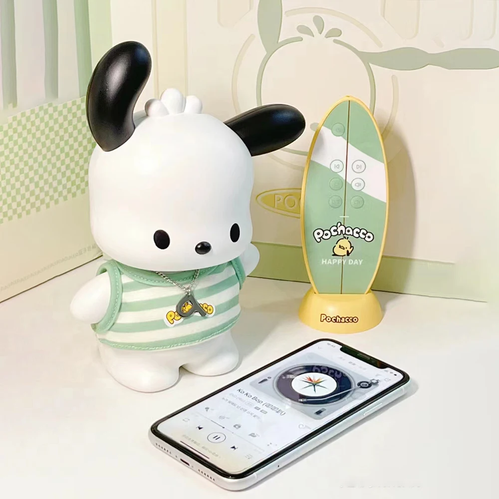 

Kawaii Anime Pochacco Bluetooth Speaker Sanrios Cute Cartoon Speaker Desktop Wireless Portable Sound Originality Toy Decoration