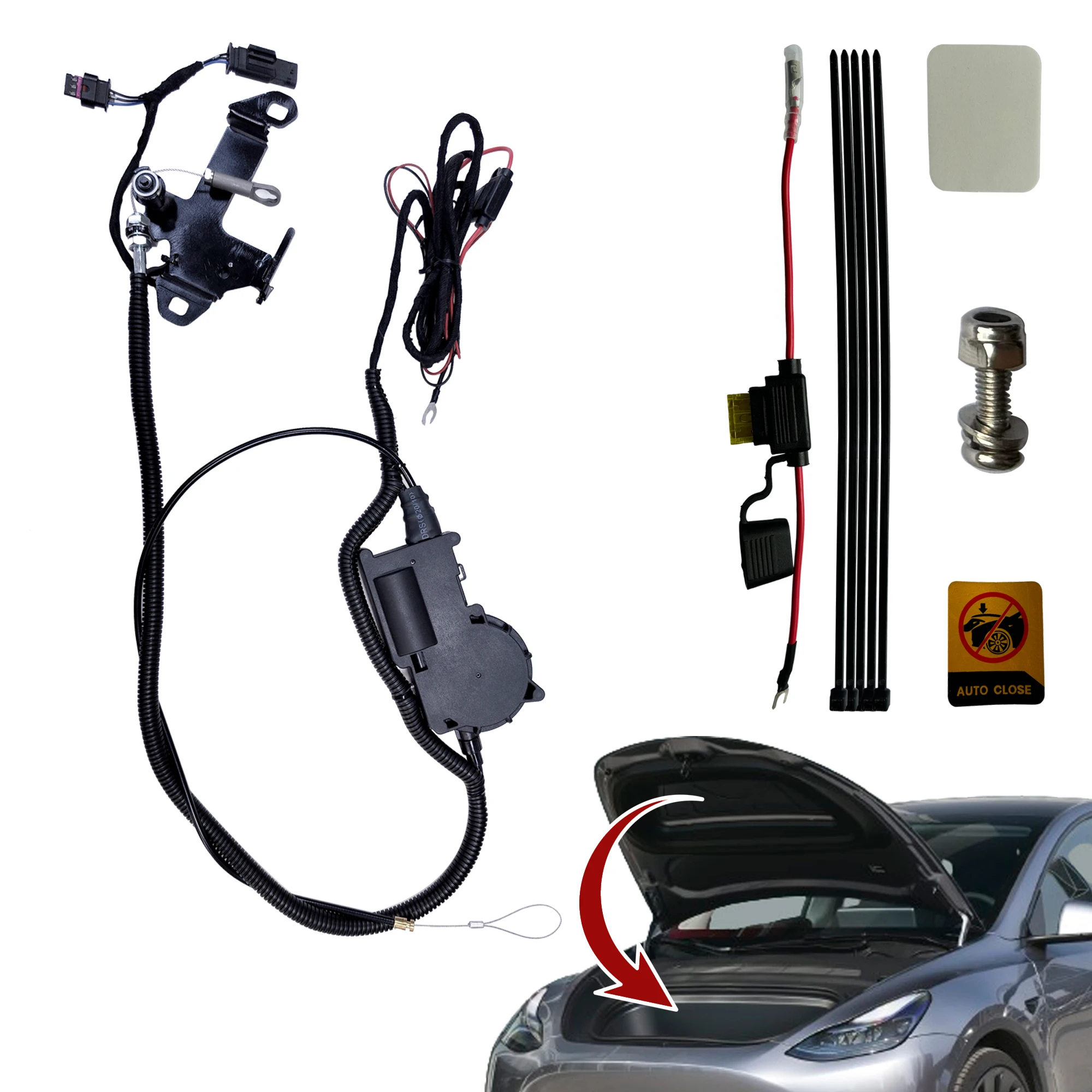 

Power Frunk Soft Closing Lock for Tesla Model Y/3/S/X Automatic Closing of The Front Trunk Frunk Locking System Lock Closer