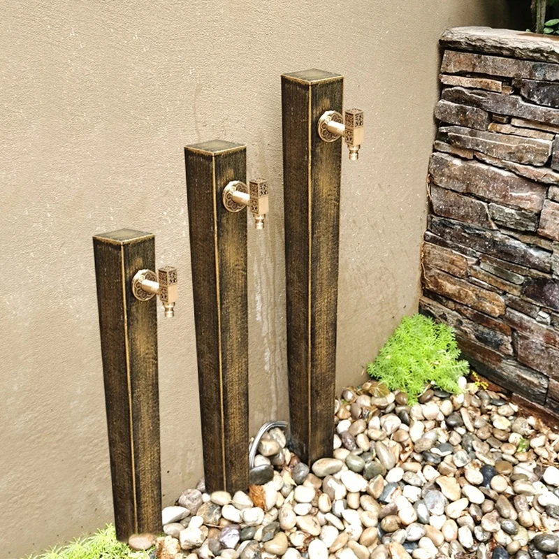 Antique outdoor faucet outdoor antifreeze column garden balcony courtyard vertical hydrant all copper antifreeze crack faucet