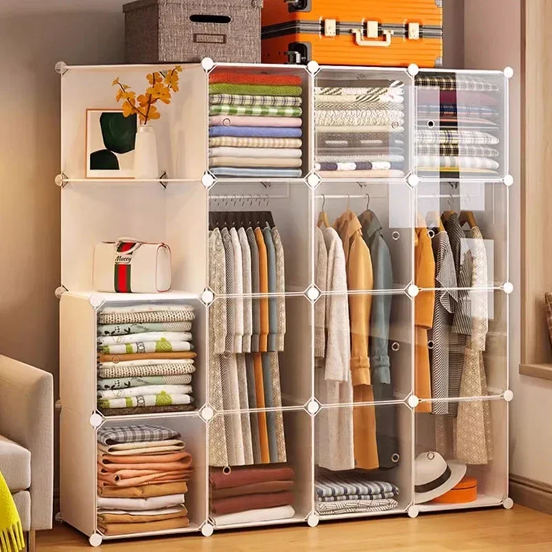 Modular Storage Wardrobe Organizer Plastic Placard Mobiles Display Modern Closet Minimalist Armario Lounge Suite Furniture