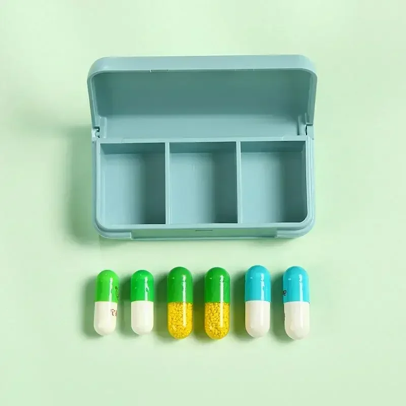 3Grids Mini Pill Case Portable Travel Pill Box Storage Container for One Day Tablet Plastic Pill Medicine Box Holder Organizer