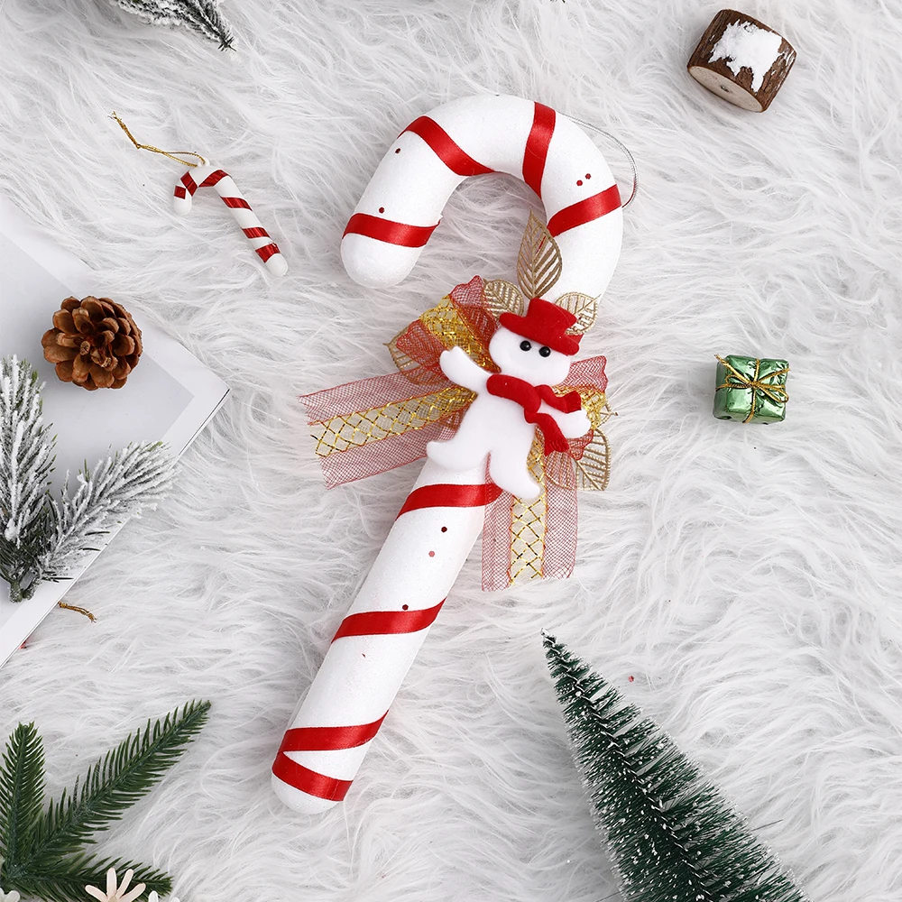 Big Candy Cane Christmas Canes Christmas Tree Decorations For Home Party New Year Christmas Xmas Tree Hanging Ornaments 2021