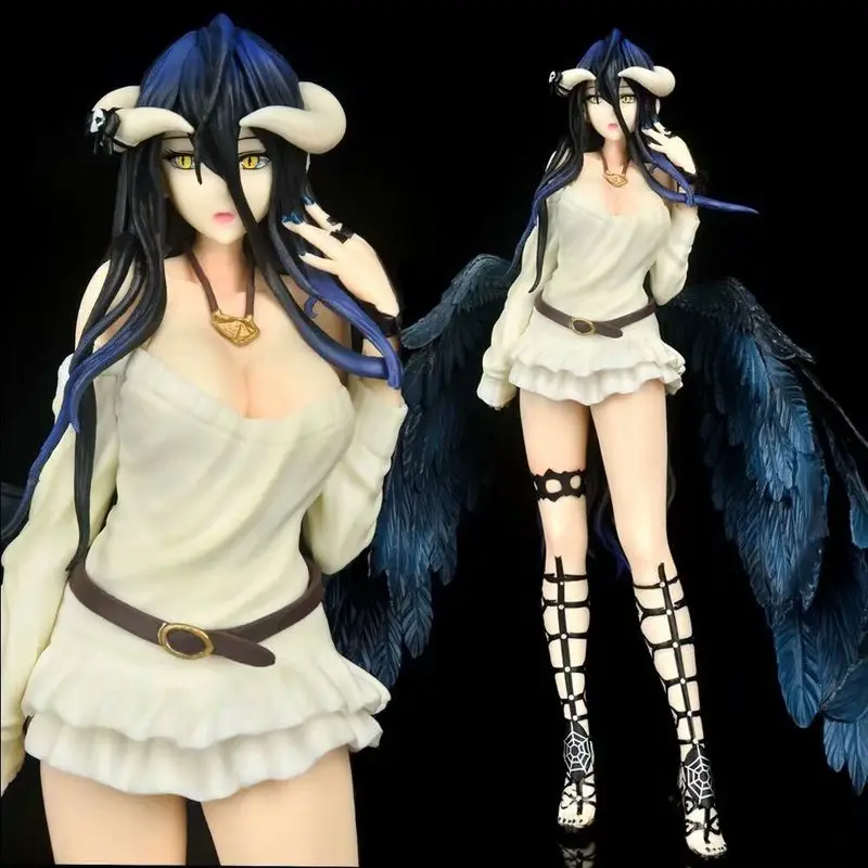 

26CM Overlord Anime Peripherals, Pretty Girl Albedo'S Private Clothes Anime Figurine PVC Model Toy Gift