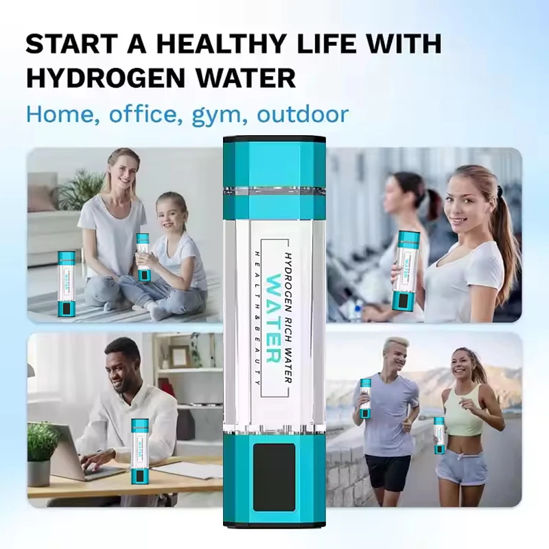 5000PPB インテリジェント水素豊富な水マグ日本水フィルター水素水ボトル SPE PEM 電気分解水素発生器