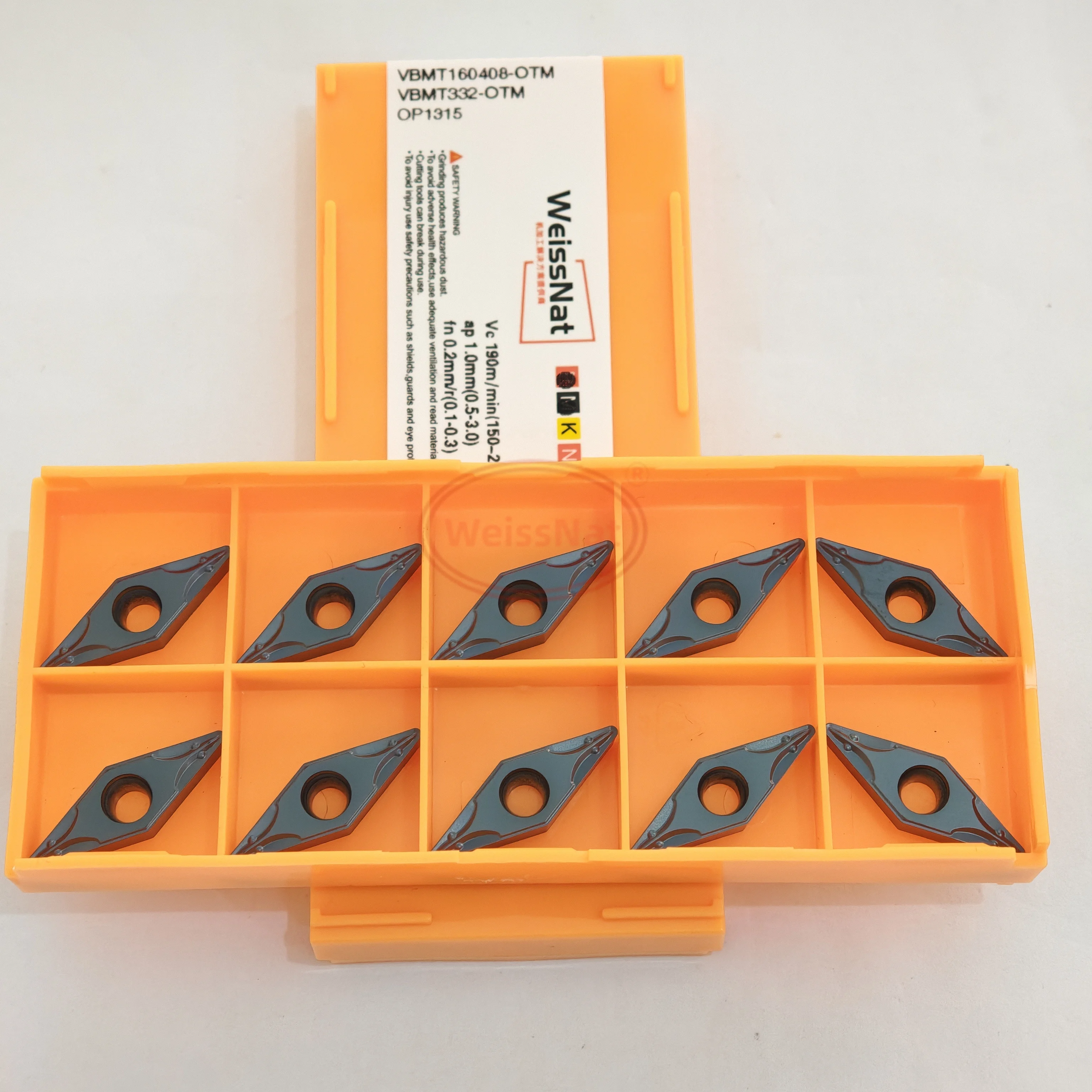 

VBMT110304 VBMT160404 VBMT160408-OTM OP1215 OP1315 OC3215 OC2125 OC2025 Carbide Insert VBMT Inserts