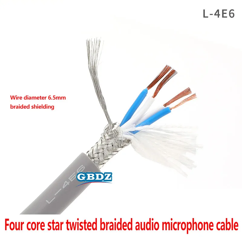 

CANARE Microphone L-4E6 Broadcast Grade Four Core Star Twisted Braided Fever Audio Cable Signal Cable Install mobile Wire 1-50M