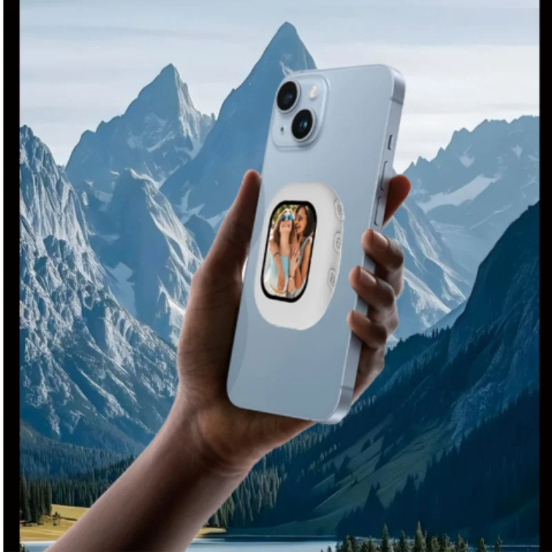 Mini Monitor LED HD do Vlogowania z Telefonu, Ekran do Selfie, Zewnętrzny Wyświetlacz, Pełna Odblokowana Kamera Tylna iPhone'a do Nagrywania Vlogów dla iPhone'a
