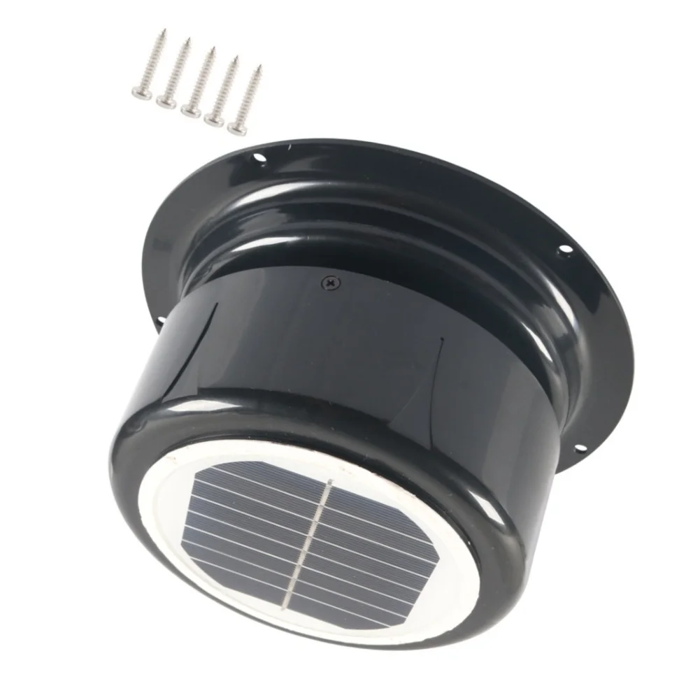 Ceiling Mount Solar Powered Vent Fan for Recreational Vehicles Trailers Boats Sheds and No Wiring or Battery Needed