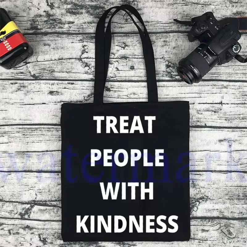 Harajuku Harry Canvas Shoulder Bag House Casual Handbag Large Capacity ote Bag Reusable Cotton Shopping Beach Bag