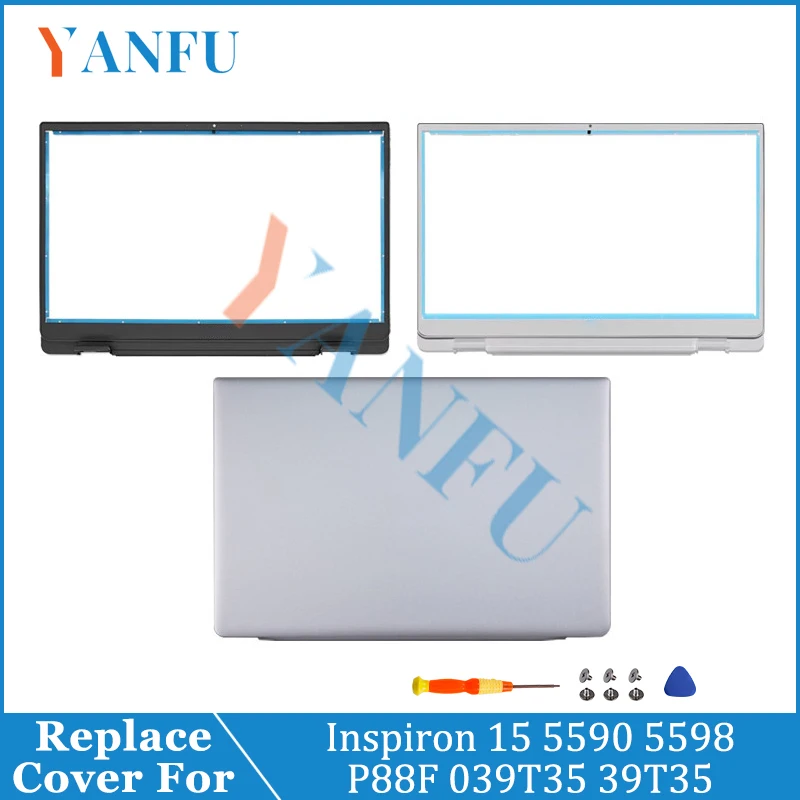 

New Laptop Cover For Inspiron 15 5590 5598 P88F LCD Back Cover 039T35 Front Bezel 0H8G80 Palmrest 0DV7T7 Bottom Case 0KHGWH