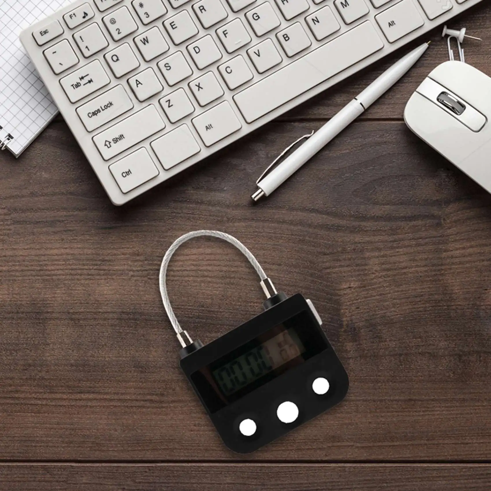 B27B قفل الوقت قفل الموقت الإلكتروني المنزلية قفل مؤقت قفل الوقت قفل إلكتروني العد التنازلي #4