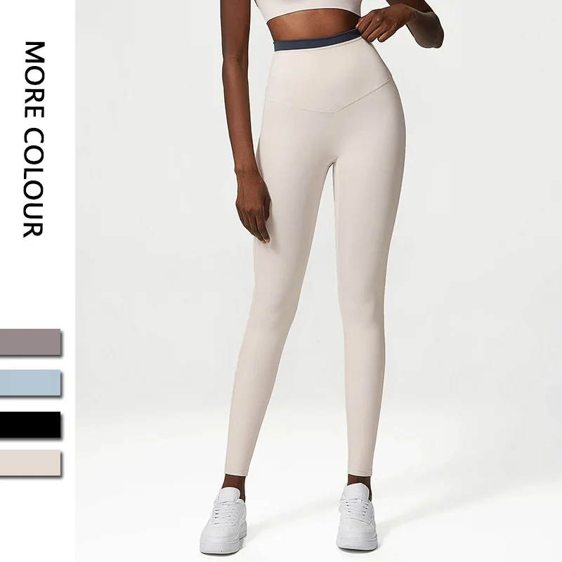 

Сплошной цвет, облегающие брюки для йоги, женские леггинсы с высокой талией для тренировок в тренажерном зале, мягкие эластичные легкие атлетики, брюки для бега