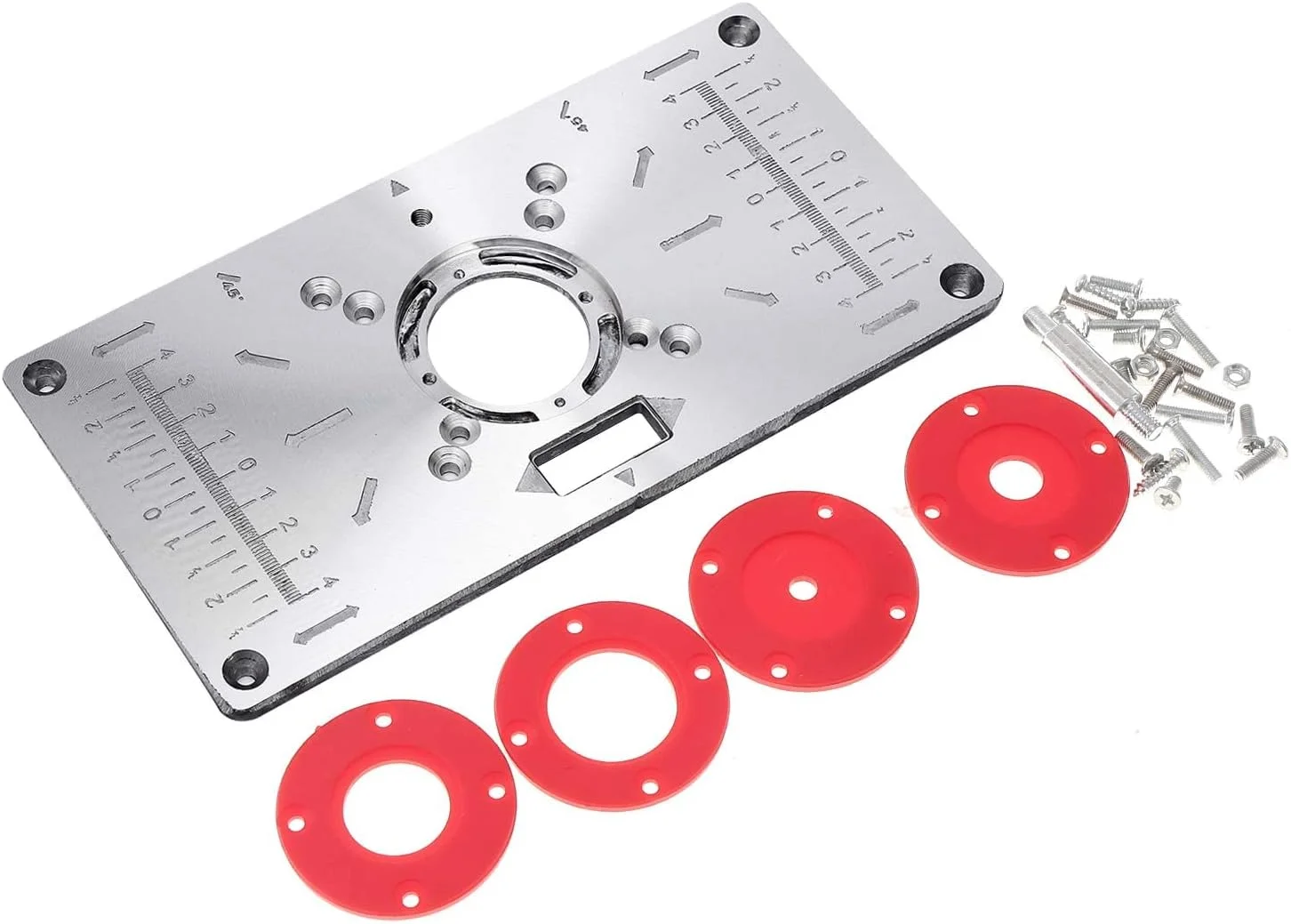 Router Table Insert Plate Aluminum Alloy Milling Trimming Machine For Woodworking Benches Router Plate Wood Tools