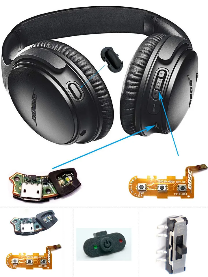 Bose QuietComfort headphones と6.35変換プラグ Amazon.com: Replacement Audio Cable Aux Cord and Airplane