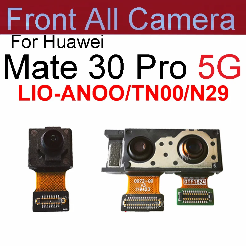 Caméra avant et arrière pour Huawei Mate 30, 30Lite, Mate 30Pro, 4G, 5G, face à l'avant, petite caméra principale, grande caméra, pièces de câble flexibles