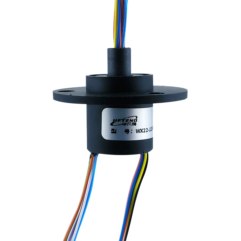 Miniature cap-type conductive slip ring 360-degree rotation suitable for automated signal transmission on robot rotary tables