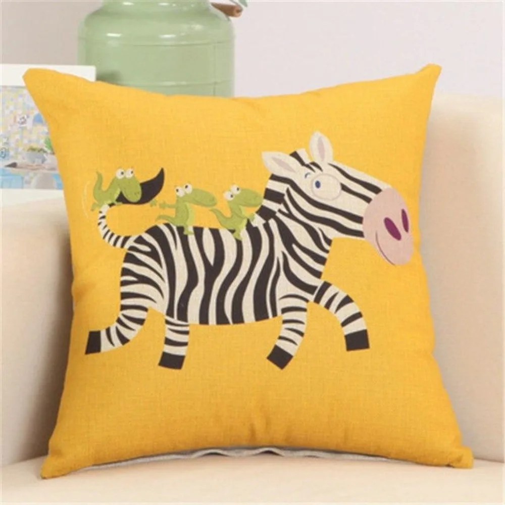 CIFBUY Children's Cartoon Decorative Lumbar Cushion Cover Luxury Throw Pillow Case for Home Chair Seat
