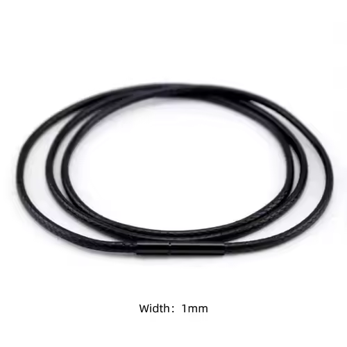 Black Genuine Leather Rope Necklace With Clasp Cord Chain Line String For DIY Pendant Jewelry Making Accessories Supplies Men - Image 24