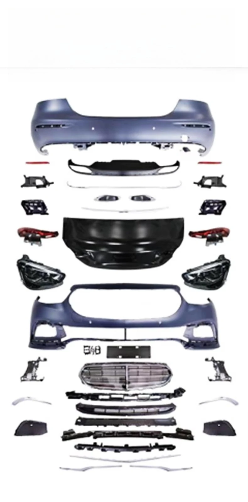 

Non Destructive Installation of Front and Rear Bumpers 2016-2018 W213 Early Upgrade Late Administration for E-Class
