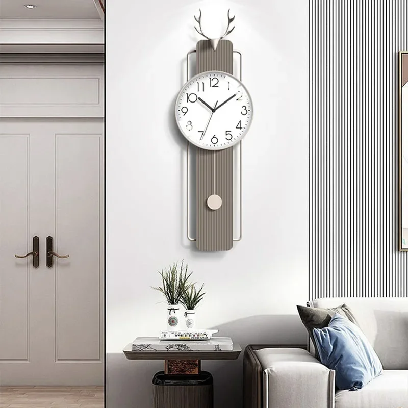 Big Size Wall Clocks Modern Living Room Aesthetic Design Creative Wall Watch Minimalist Nordic Horloge Murale Home Decoration