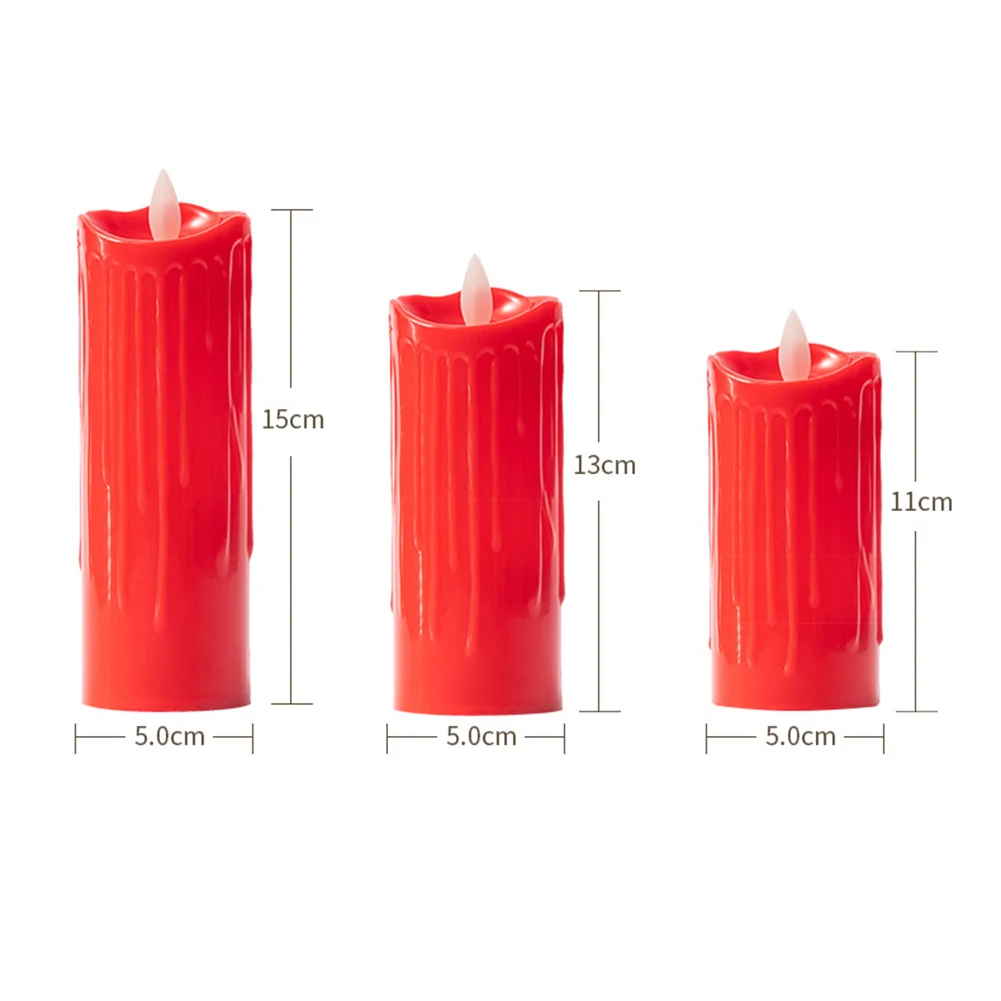 Flameless Everlasting Lights Bright Flickering Bulb Realistic Led Electric Candle Lamps Safety for Seasonal Festival Celebration