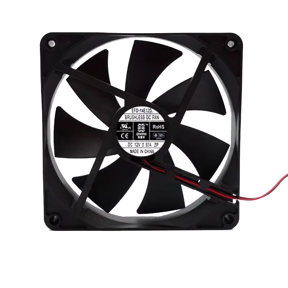 

DWPH EFC-14E12D DC 12V 0.80A 140x140x25mm 2-Wire Server Cooling Fan