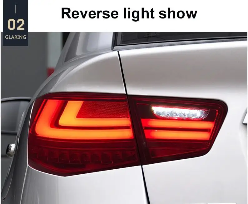 Dynamic Video For Forte Tail Light 2009 2010 2011 2012 2013 2014 2015 Cerato LED TailLight Forte Rear Lamp DRL+Brake+Park+Signal