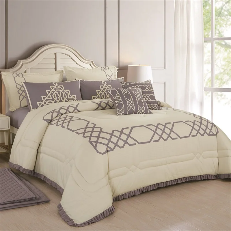 New Design Digital Printing Bedding Sheet 100% Polyester Quilted Bed Comforter Set