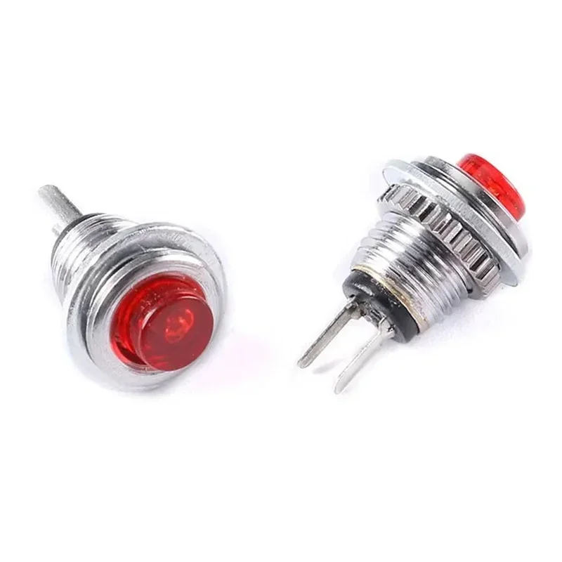 5/20/100PCS 2pin Micro Button Switch 8MM 0.5A 250V AC Reset Button Round Switch DS-101