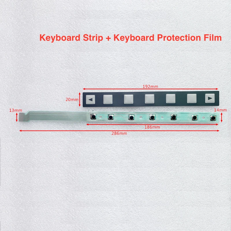 

For 7 KEY A86L-0001-0298 A98L-0005-0252 Industrial Membrane Keypad + Cable Flex Switch