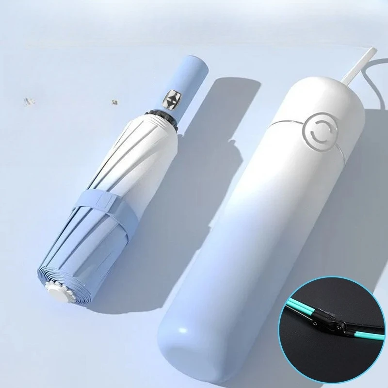 

Автоматический зонт градиентного цвета с 40 ребрами для мужчин и женщин, двойного назначения от солнца и дождя большого размера, настраиваемая защита от ультрафиолета