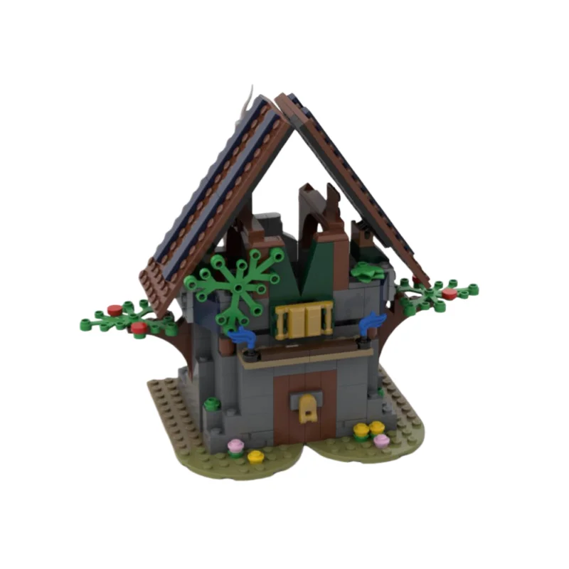 

MOC architectural medieval small castle model - small particle building toy blocks 330 pieces - suitable for all enthusiasts - d