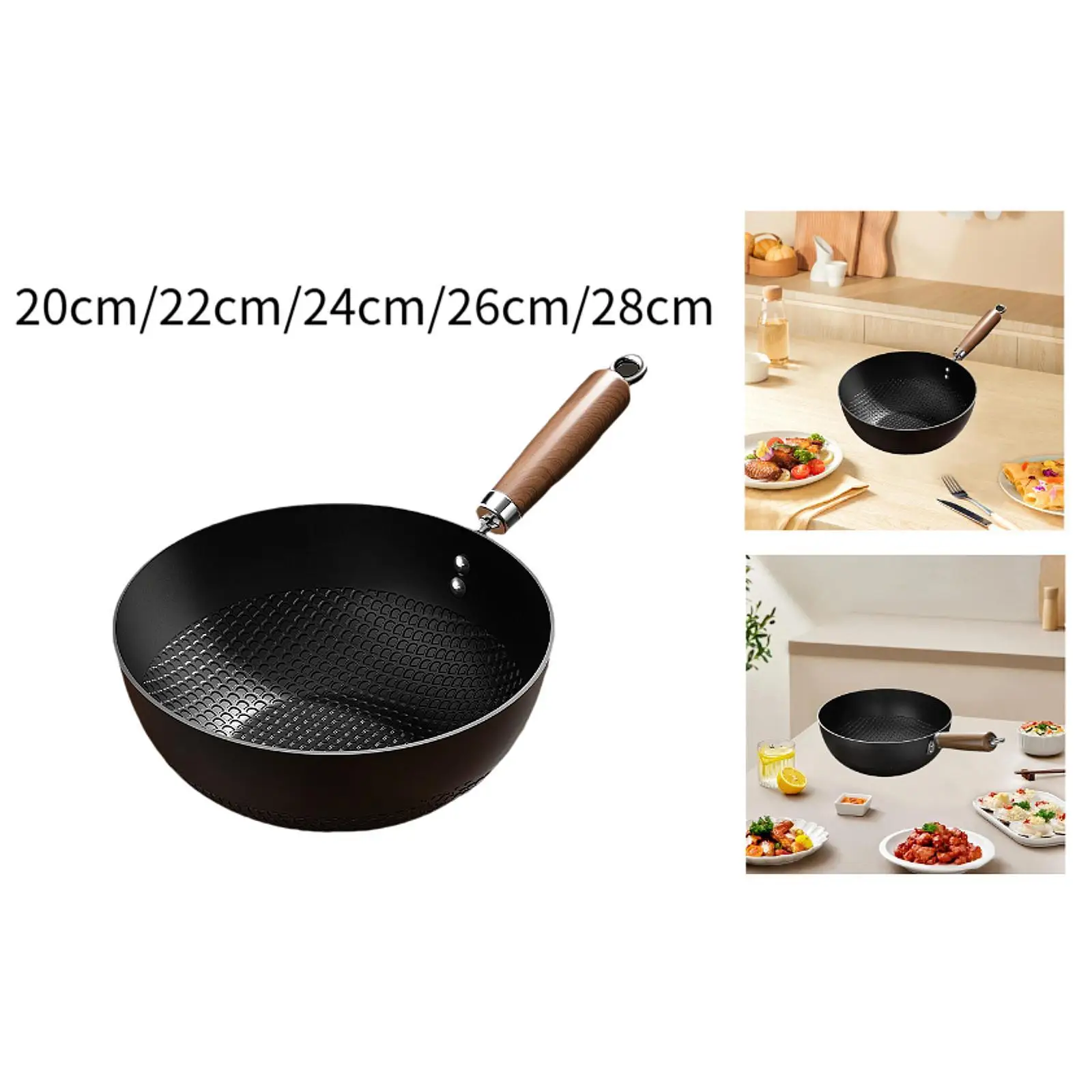 

Iron Work Flat Bottom Multipurpose Cookware for Stir Frying Cooking Boiling