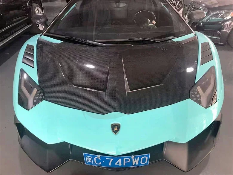 

Carbon Fiber Vent Cover for Lamborghini Huracan LP610 LP580 2014-2020 Front Bumper Engine Hood Bonnet Body Kit Accessory