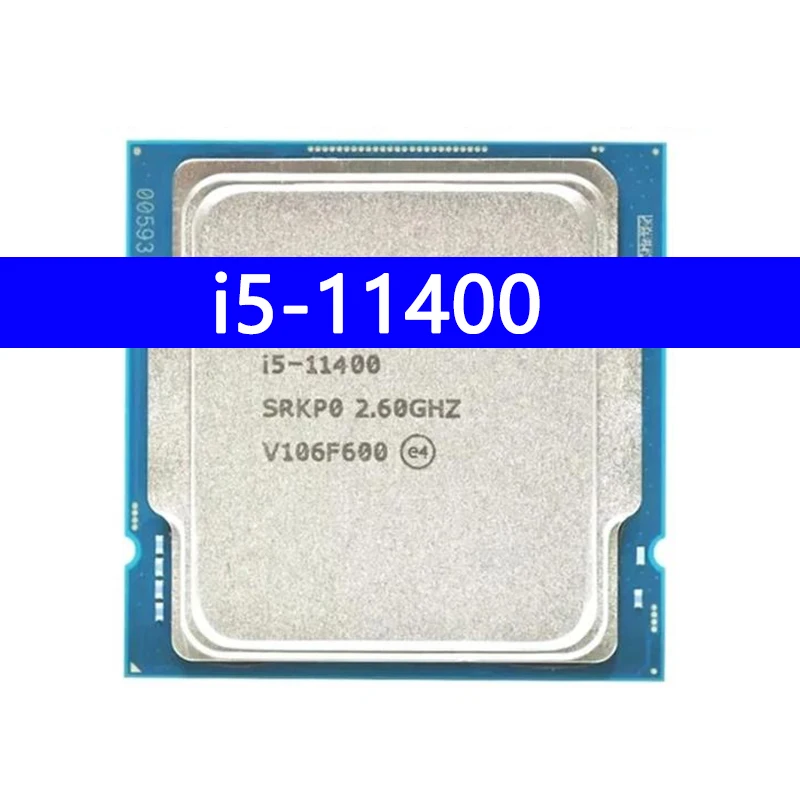 i5-11400 CPU 14nm 6 Cores 12 Threads 2.6GHz 12MB 65W 11th Generation Processor LGA1200 for Z490 motherboard i5 11400 CPU