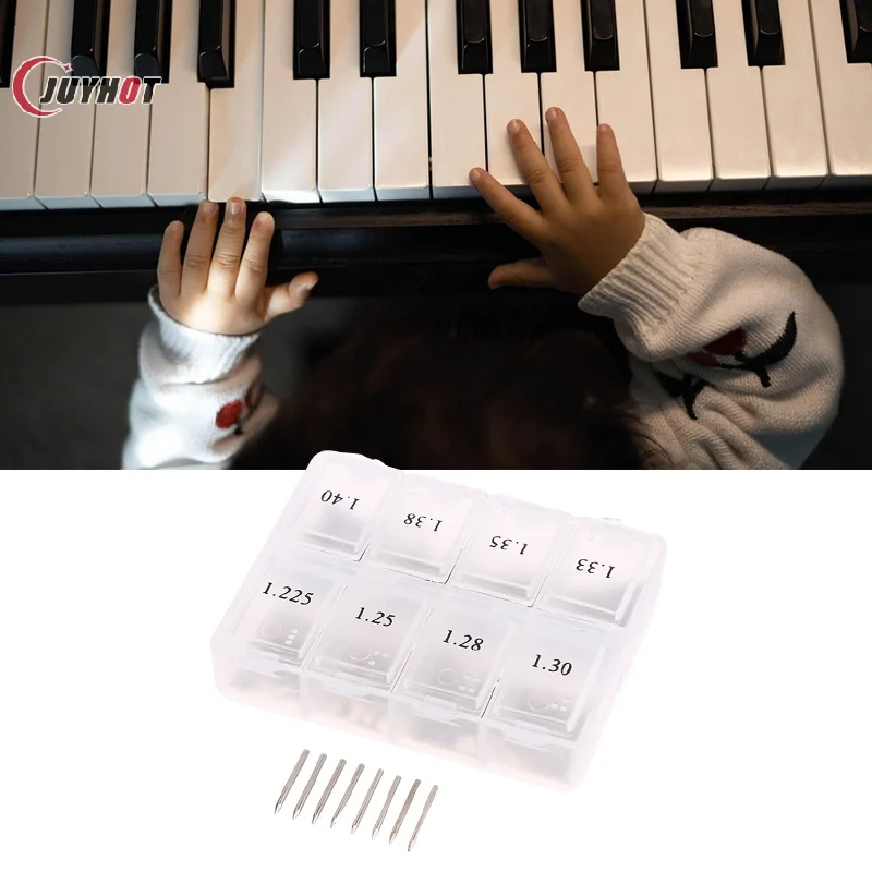 أجزاء البيانو ضبط صيانة آلة وصلة رمح الأظافر أداة إصلاح 1635C رمح مسمار Shenda إبرة صندوق تخزين من البلاستيك #2