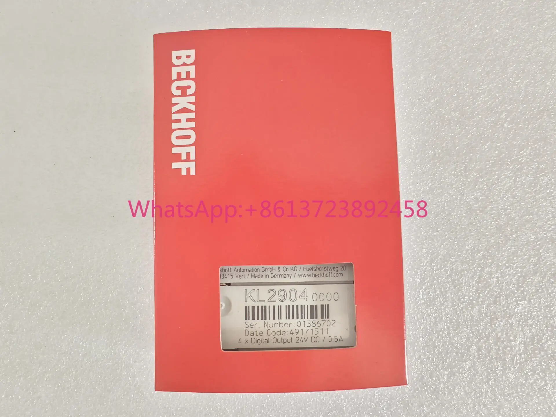 

BECKHOFF KL2904-0000 German Beckhoff module, in stock
