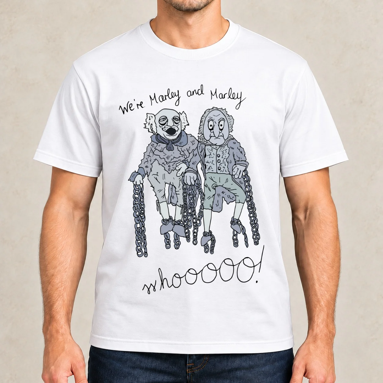 Marley and Marley - Muppet Christmas Carol T-Shirt t shirts for man cotton funny t shirts for man graphic funny T-Shirt