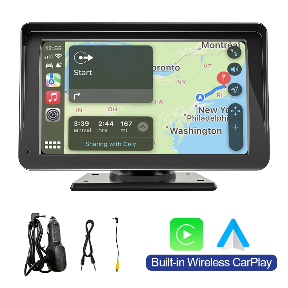 7 inch Draadloze Carplay Android Auto autoradio Autoradio Multimedia Video Stereo Bluetooth GPS autoradio Voor Benz BMW VW KIA