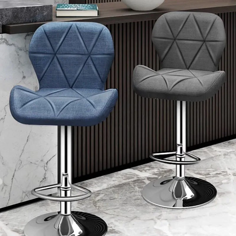 Nordic Luxury Bar Chair Modern High Quality Beautiful Living Room Bar Stool Adjustable Height Confort Cadeira Home Furniture