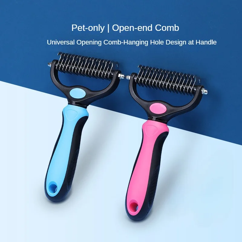 

Pet Open Knot Comb Dog Hair Comb Double-sided Brush Hair Removal Comb Cat Hair Removal