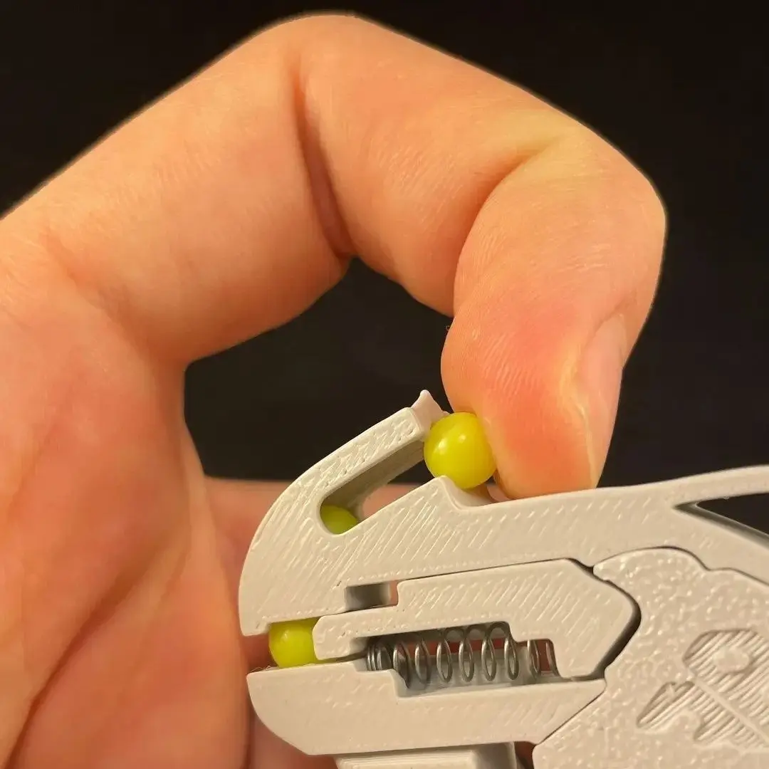 Mini Portable 3D Printed Soft Bullet Gun Children's Creative Toy